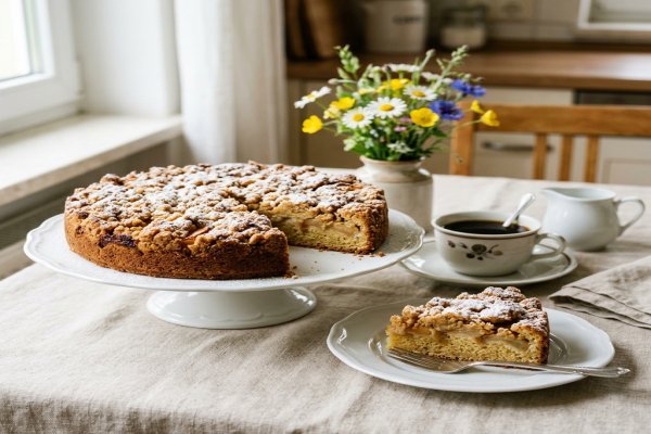 Klassischer Apfelkuchen mit Streuseln