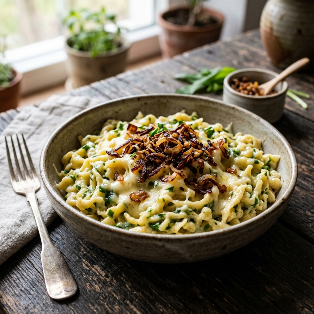 Bärlauch-Käsespätzle