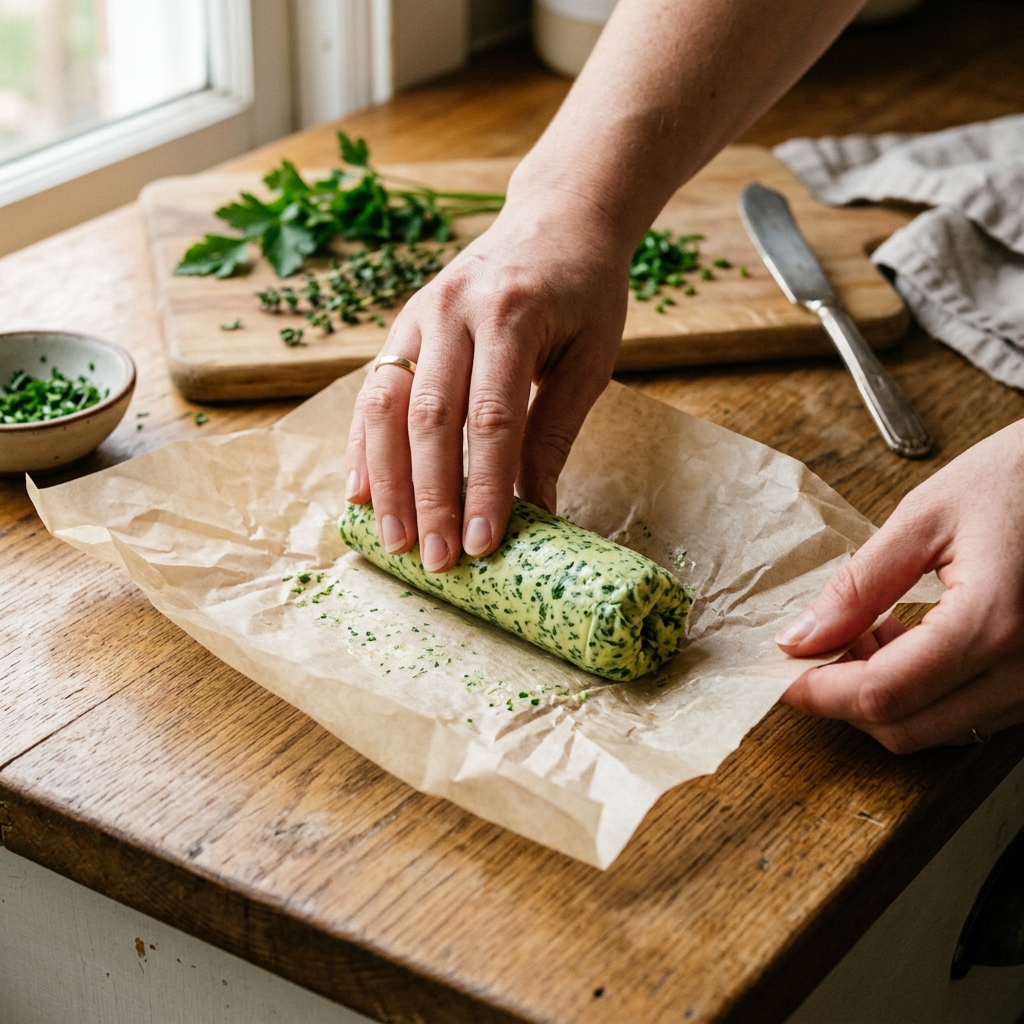 Original Bärlauchbutter selber machen Rezept zubereitet - Bärlauchbutter selber machen, Original Rezept, deutsche Küche, kochen, selber machen