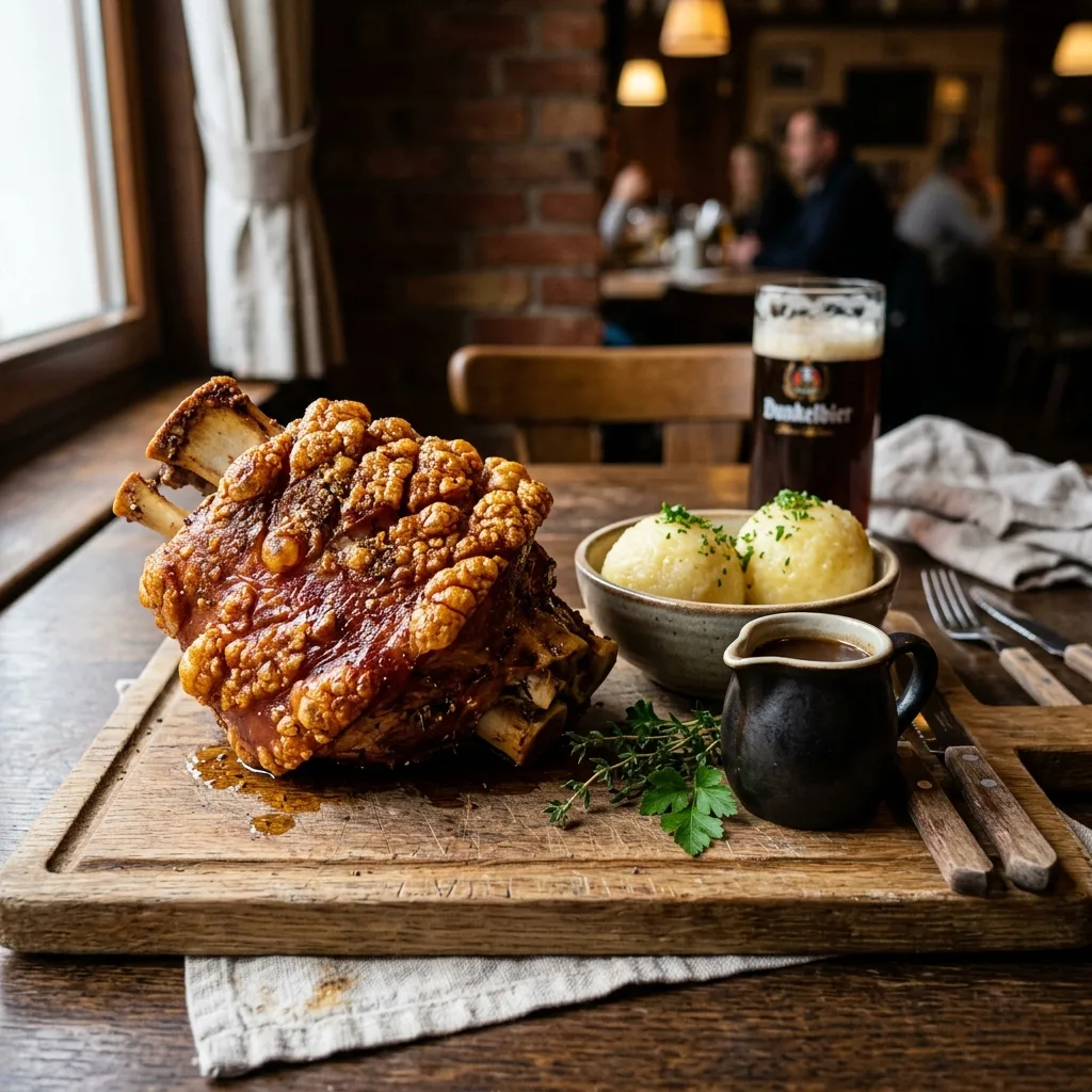 Bayerische Schweinshaxe – Knusprig und Deftig