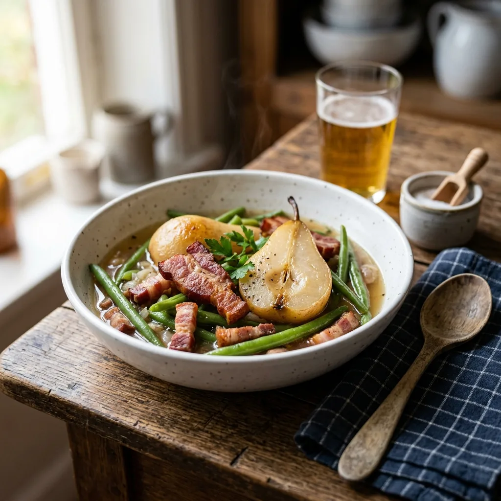 Birnen, Bohnen und Speck