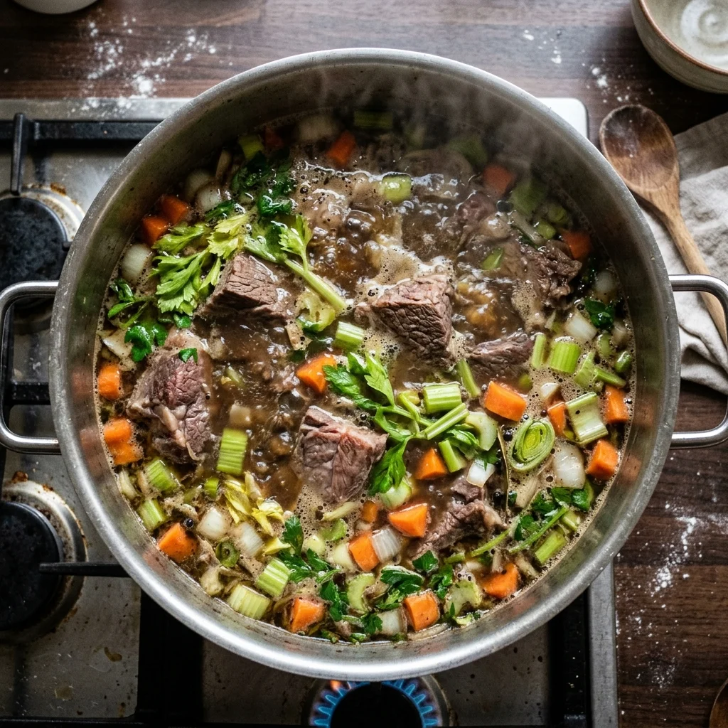 Brühe kochen