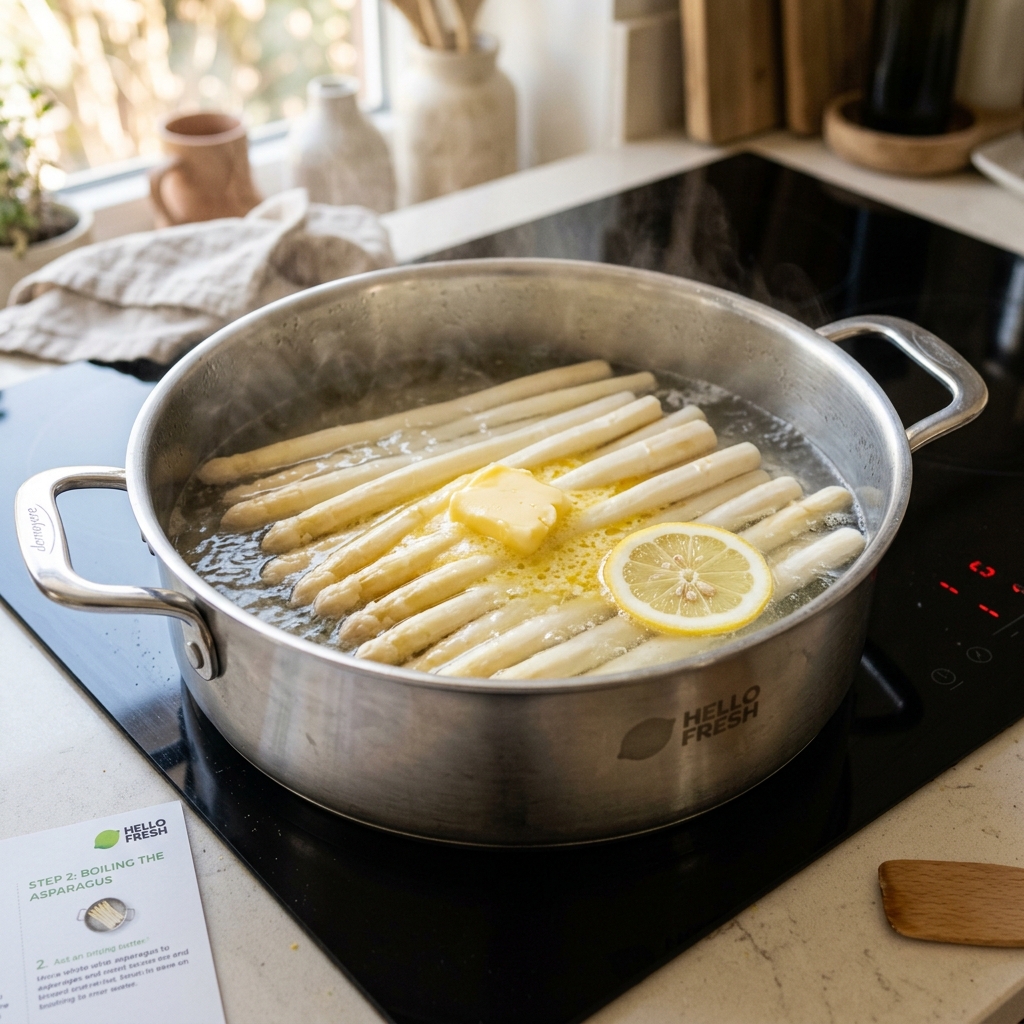 Original Spargel mit Sauce Hollandaise – Der Frühlingsklassiker Rezept zubereitet - Spargel mit Sauce Hollandaise – Der Frühlingsklassiker, Original Rezept, deutsche Küche, kochen, selber machen